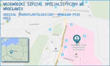 ODDZIAŁ TRANSPLANTOLOGICZNY - WOJEWÓDZKI SZPITAL SPECJALISTYCZNY WE WROCŁAWIU - UL. HENRYKA MICHAŁA KAMIEŃSKIEGO 73A,  WROCŁAW-PSIE POLE