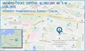 PORADNIA TRANSPLANTACJI SZPIKU - UNIWERSYTECKI SZPITAL KLINICZNY NR 1 W LUBLINIE - STANISŁAWA STASZICA 11, LUBLIN