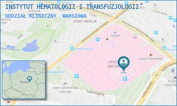 ODDZIAŁ KLINICZNY - INSTYTUT HEMATOLOGII I TRANSFUZJOLOGII - INDIRY GANDHI 14,  WARSZAWA
