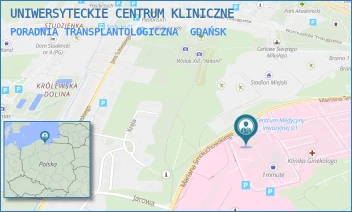 PORADNIA TRANSPLANTOLOGICZNA - UNIWERSYTECKIE CENTRUM KLINICZNE - UL. MARIANA SMOLUCHOWSKIEGO 17, GDAŃSK