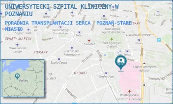 PORADNIA TRANSPLANTACJI SERCA - UNIWERSYTECKI SZPITAL KLINICZNY W POZNANIU - DŁUGA 1/2,  POZNAŃ-STARE MIASTO