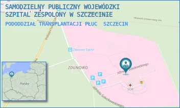 PODODDZIAŁ TRANSPLANTACJI PŁUC - SAMODZIELNY PUBLICZNY WOJEWÓDZKI SZPITAL ZESPOLONY W SZCZECINIE - ALFREDA SOKOŁOWSKIEGO 11, SZCZECIN